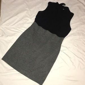 Liz Claiborne Black and Gray Dress